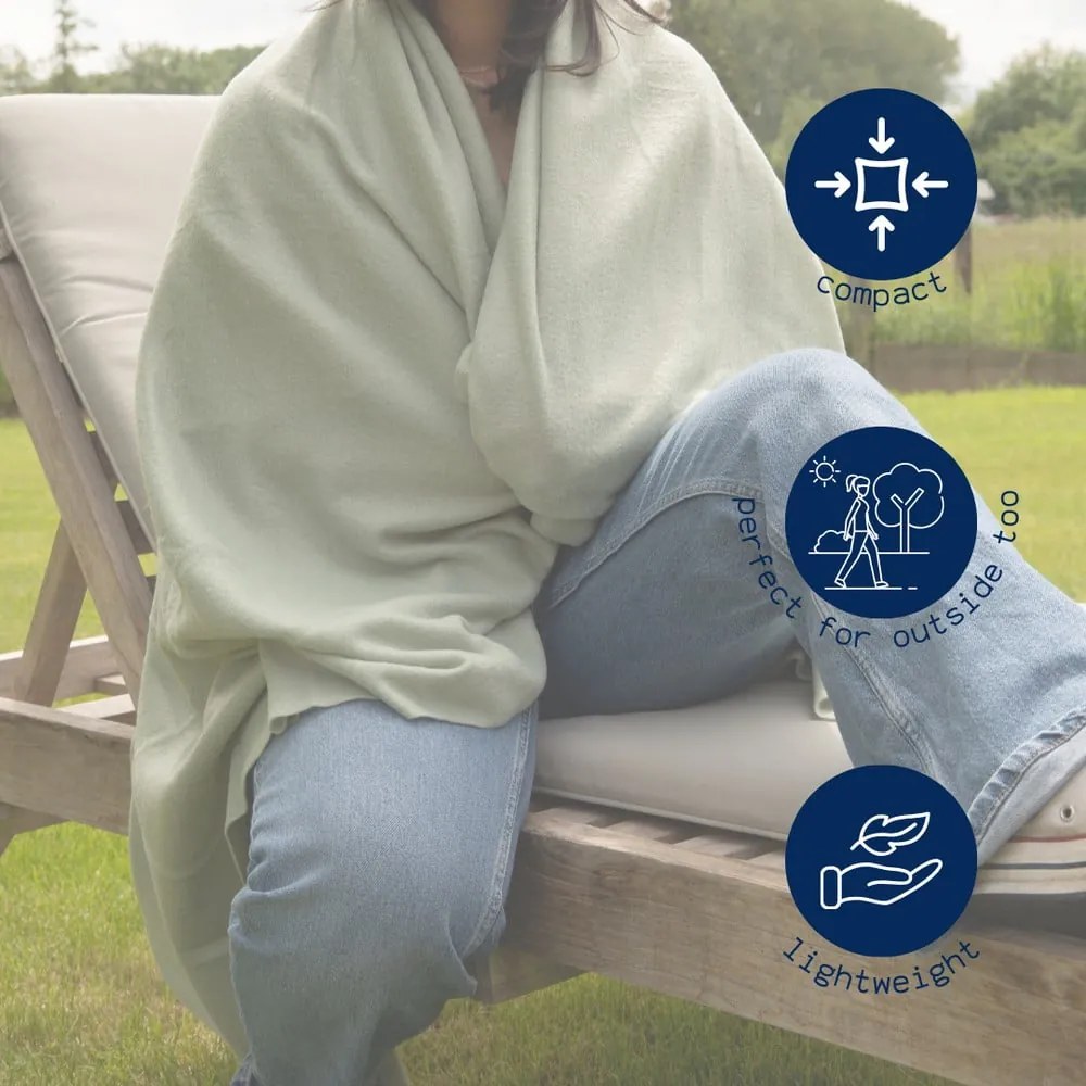 Coperta bianca/beige in vello 130x160 cm Riso – Tiseco Home Studio