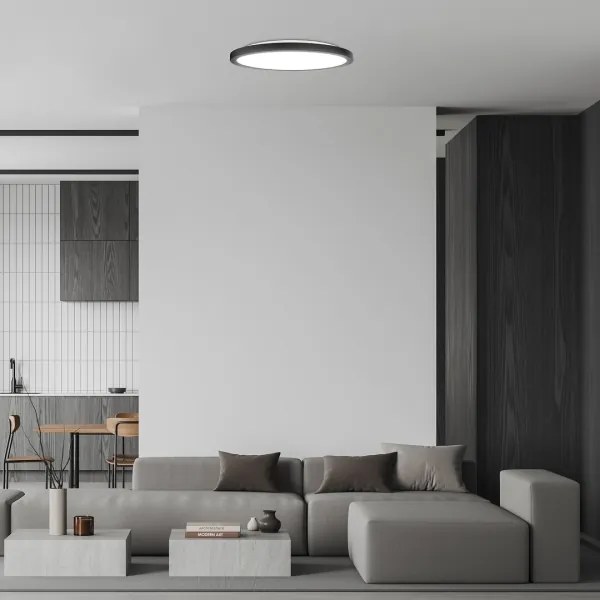 Rabalux 71097 - Plafoniera LED GONZALO 36W/230V, Ø 40 cm, nero