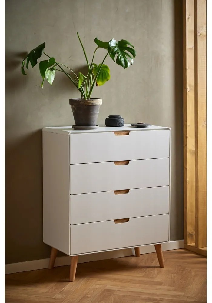 Cassettiera bianca 80x100x40 cm Lowell - Actona