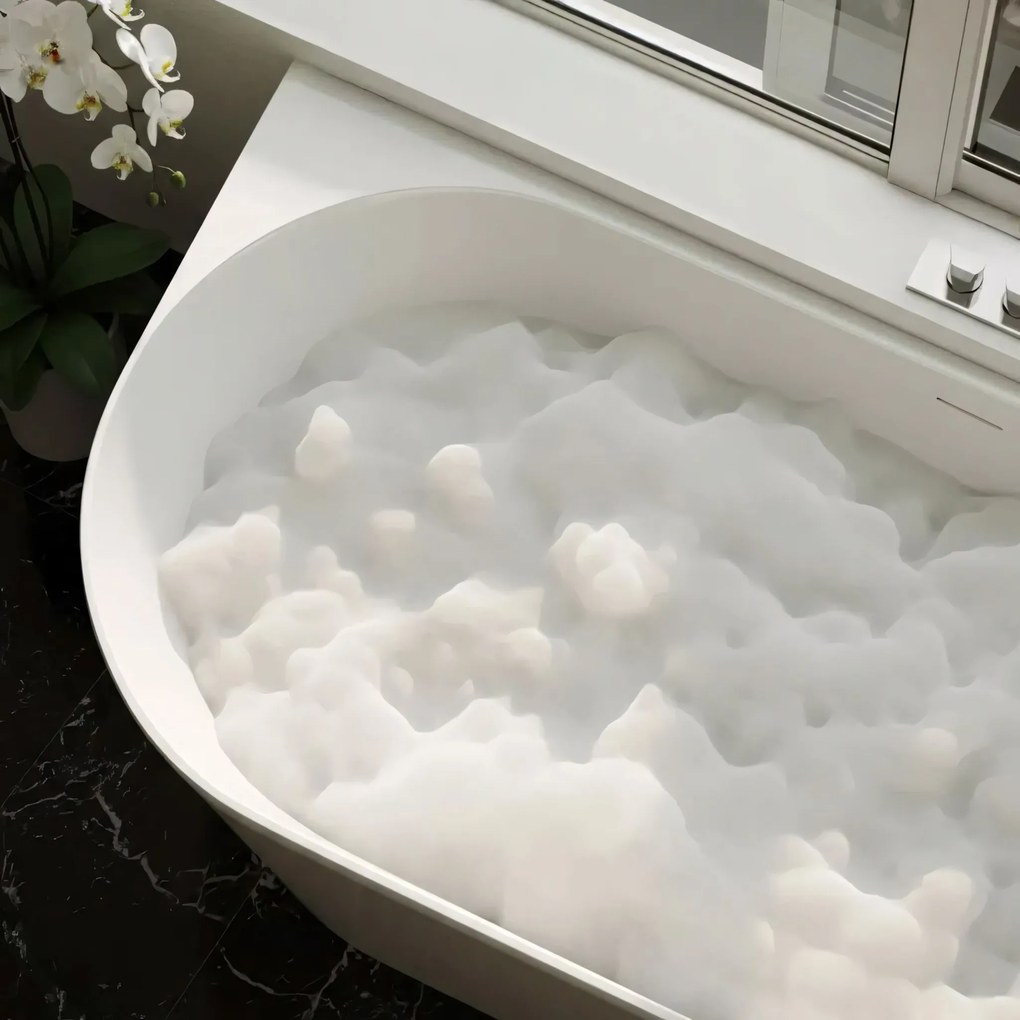 Vasca da bagno angolare in acrilico REA Bellanto Slim 150 Right