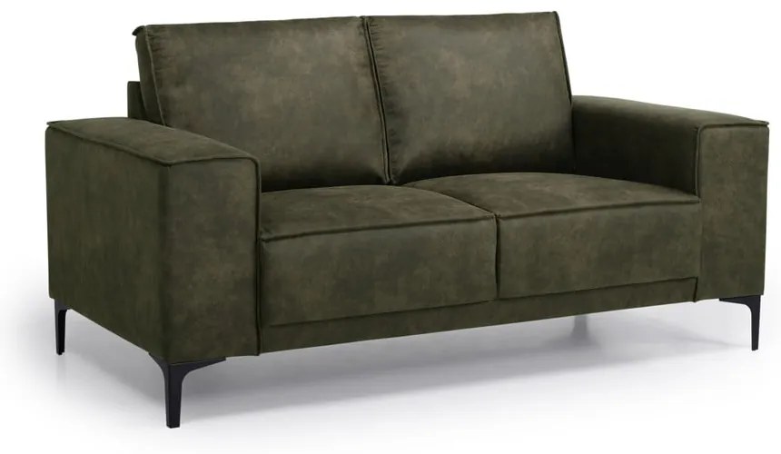 Divano in similpelle verde 164 cm Copenhagen - Scandic