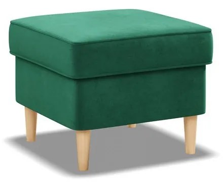 Sgabello scandinavo verde scuro per poltrona