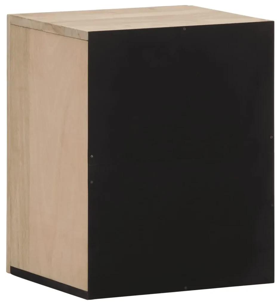 Mobile da bagno a parete 38x33x48 cm in legno massello di mango