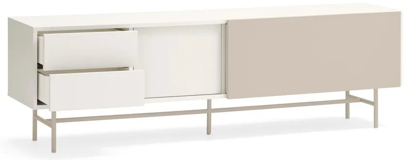 Tavolo TV beige/crema 180x56 cm Nube - Teulat