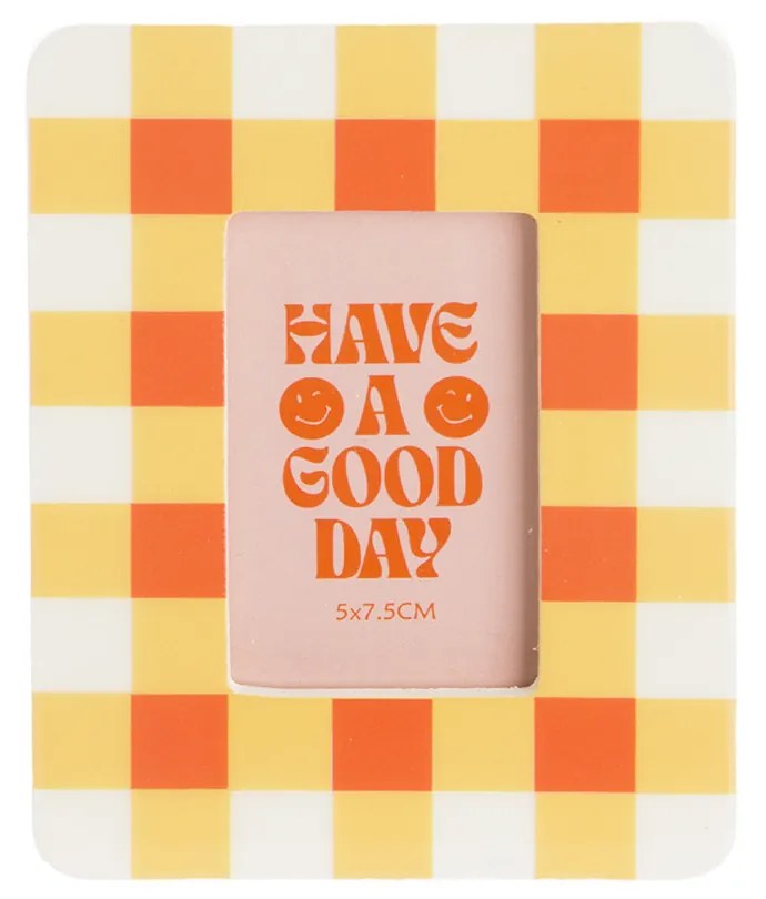 Portafoto 5x7,5 cm Good Day arancione