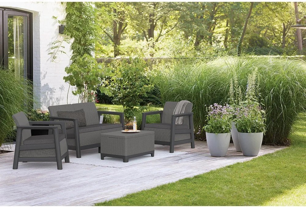 Divano da giardino grigio Scandi Linea – Keter