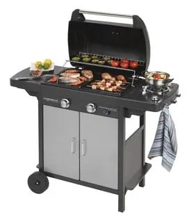 Campingaz - barbecue a gas 2 series classic exs vario 7.5 + 2.1 kW acciaio ruote