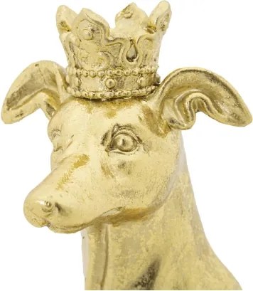 Cane Con Corona Oro Cm 20X12,5X33