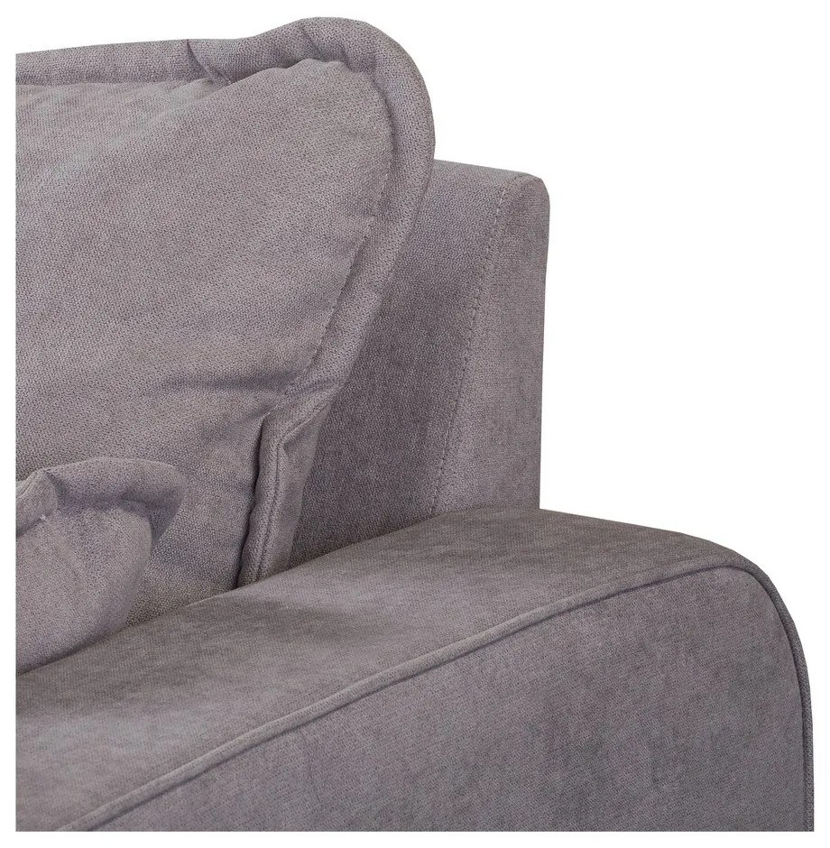 Divano angolare grigio (angolo sinistro) Beata - Ropez