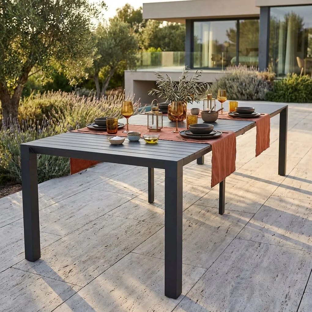 ARIZONA - consolle da giardino in alluminio allungabile