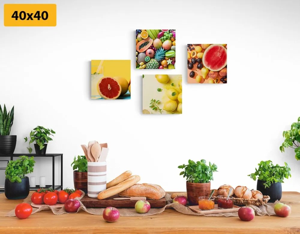 Set di quadri – Frutta vivace