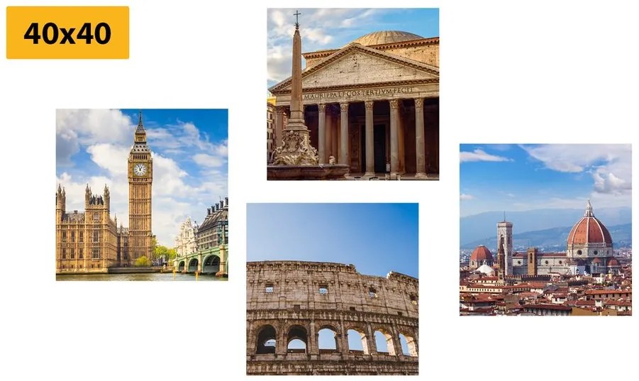 Set di quadri – Città abbaglianti