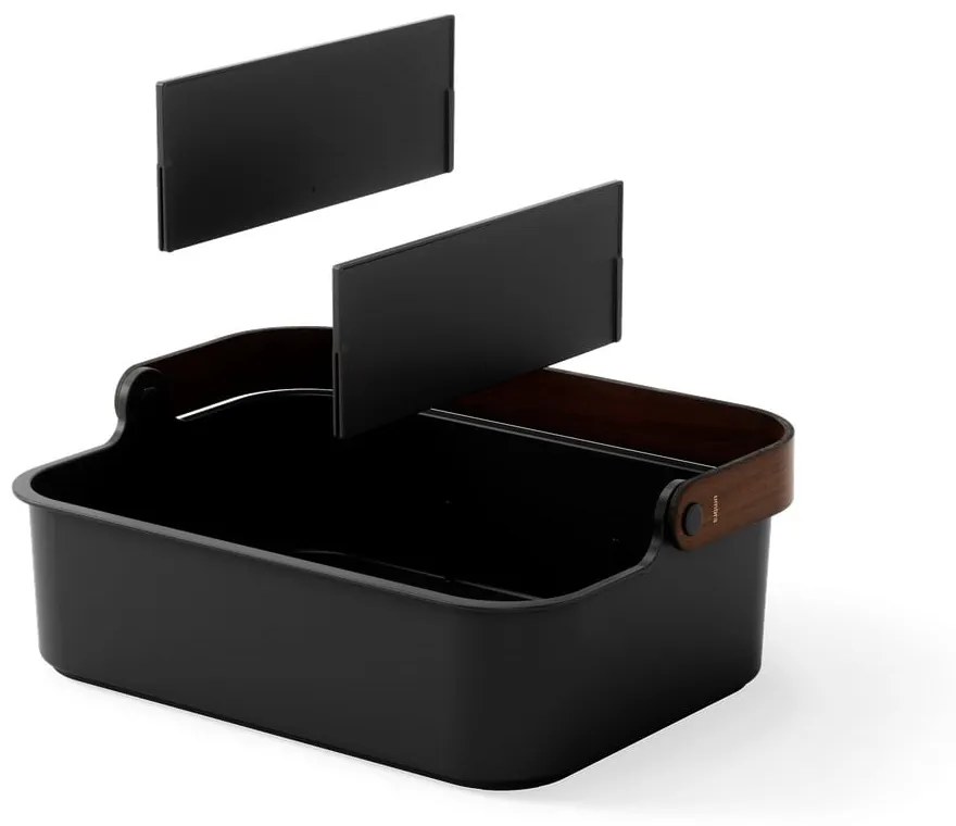 Organizer da bagno nero in plastica riciclata Bellwood - Umbra