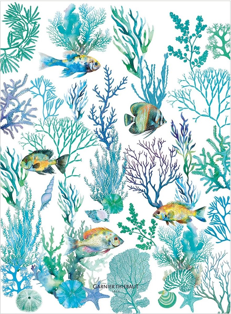 Set di 4 strofinacci Naia Blanc