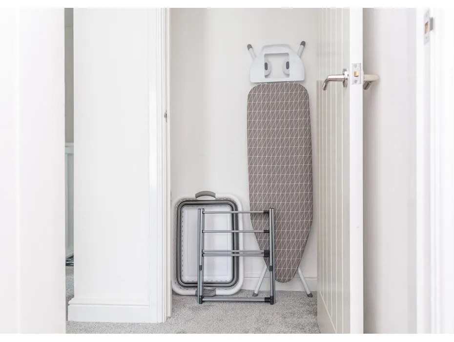 Cesto portabiancheria in plastica bianco-grigio 40 l - Addis