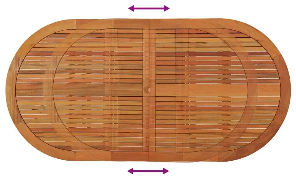 Tavolo da Giardino 200x100x75 cm in Legno Massello di Eucalipto