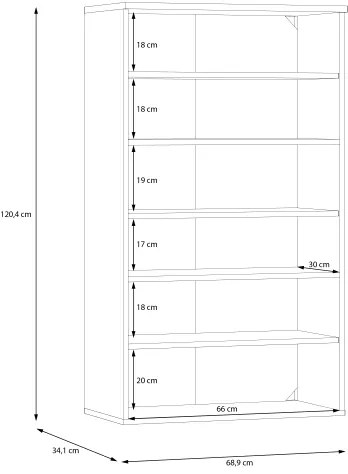 Scarpiera ETON rovere artisan