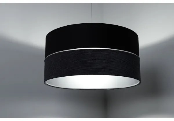 Lampadario a sospensione con filo TWIST 1xE27/60W/230V nero/grigio/argento