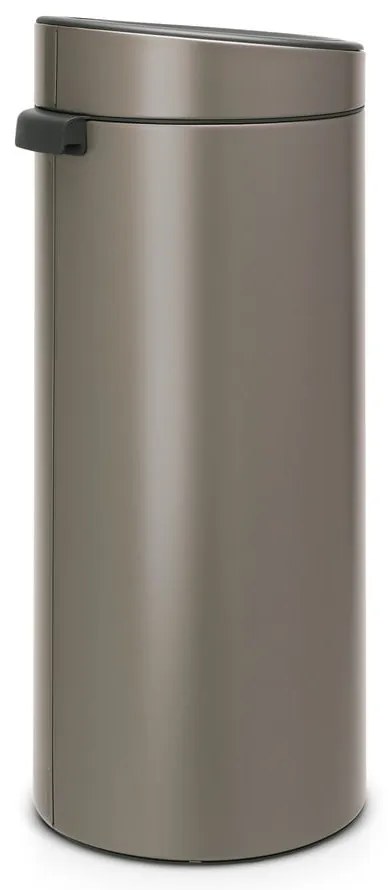 Bidone per rifiuti in acciaio grigio touch 30 l Touch Bin - Brabantia