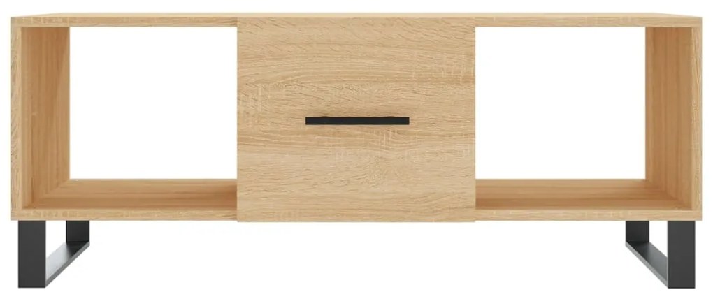 Tavolino da salotto rovere sonoma 102x50x40cm legno multistrato