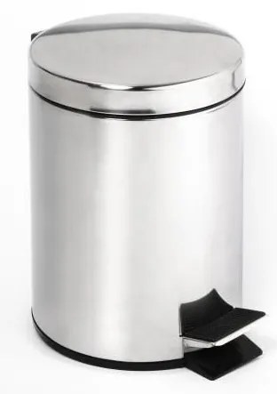 Cestino 25x39 cm in acciaio inossidabile, finitura argentata