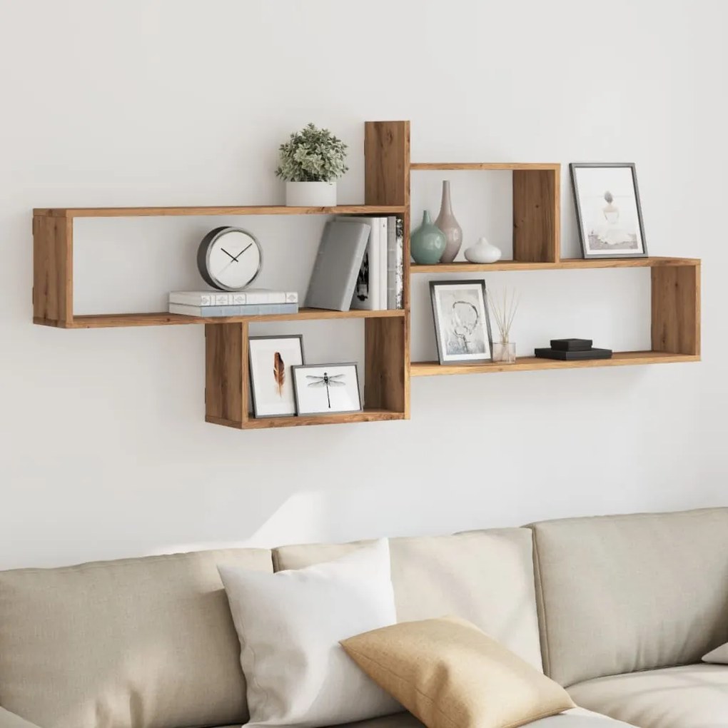 Mensola A Parete Rovere Artigianale 167,5x18x68 Cm Truciolato /