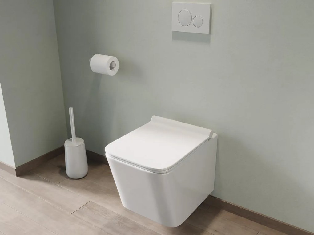WC sospeso Bianco in Ceramica senza flangia CLEMONA