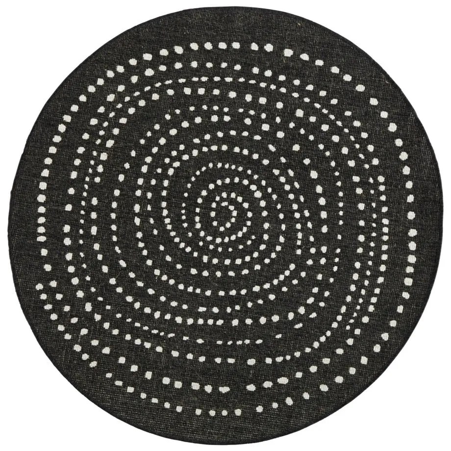 Tappeto nero per esterni , ø 140 cm Bali - NORTHRUGS