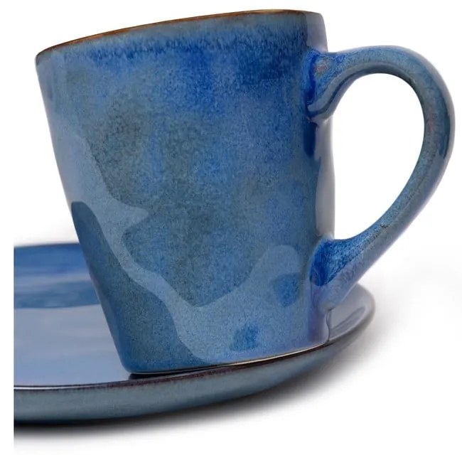 Set da pranzo in gres blu scuro 16 pezzi Glosia - Bonami Selection