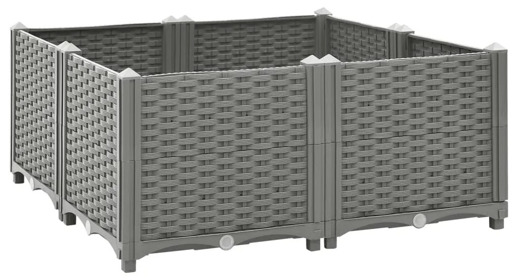 Fioriera Rialzata 80x80x38 Cm İn Polipropilene /