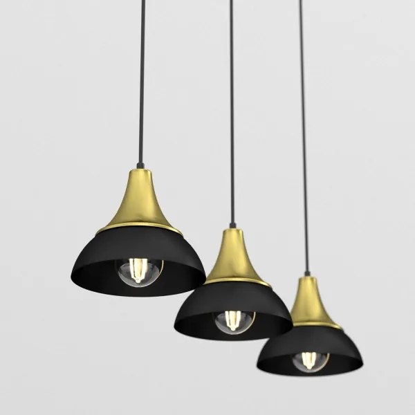 Lampadario a sospensione con filo NERGIS 3xE27/60W/230V