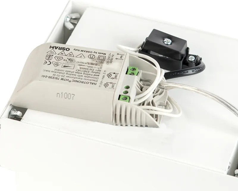 Set di 6 faretti da incasso bianchi AR111 orientabili e inclinabili senza cornice - Oneon