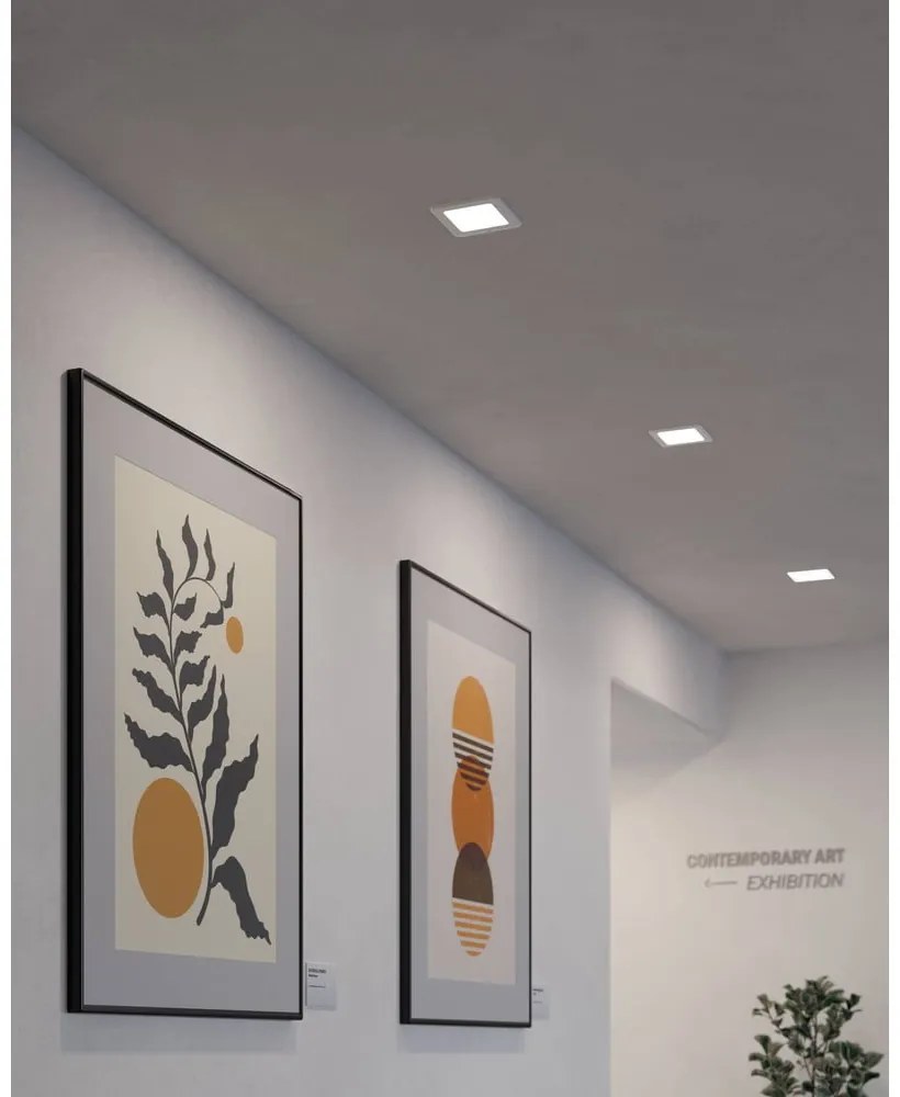 Plafoniera LED/da incasso bianca 12x12 cm FUEVA 5 – EGLO