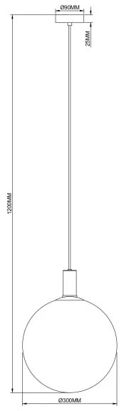 Zuma Line 003064-034739- Sospensione a cavo NUA 1xE27/25W/230V Ø 30 cm oro/nero