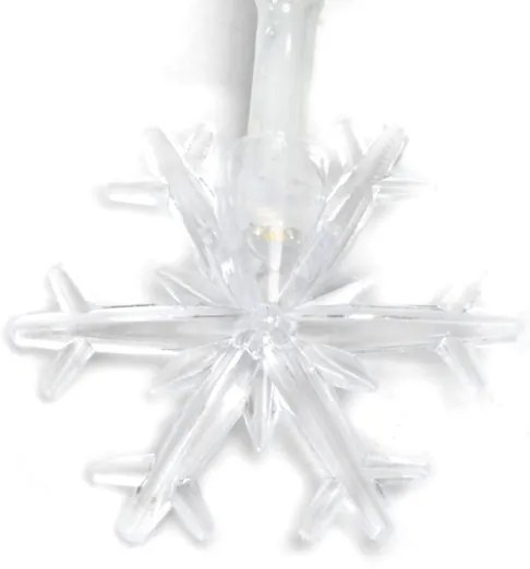 Aigostar - Catena luminosa LED natalizia 10xLED/3xAA 1,5m bianco caldo con fiocchi di neve