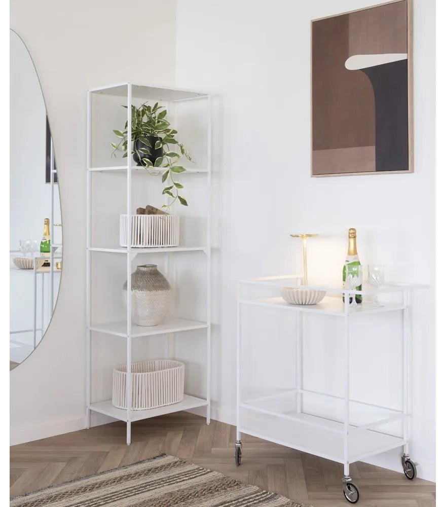 Tavolino da servizio in metallo su ruote 40x68 cm Vita – House Nordic