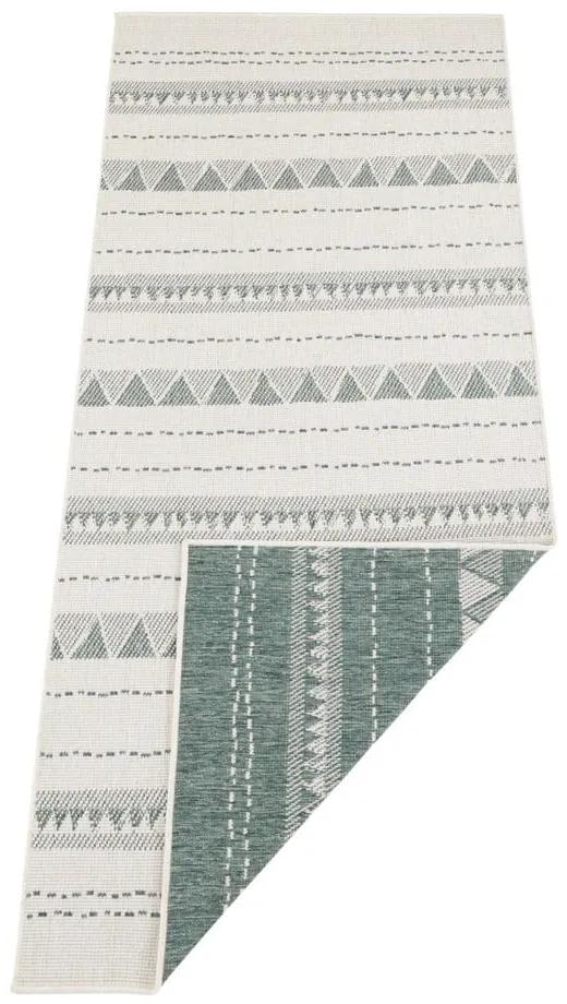 Tappeto per esterni verde e crema , 80 x 250 cm Bahamas - NORTHRUGS