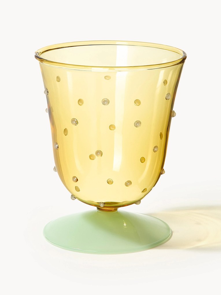 Set di 2 bicchieri fatti a mano in vetro borosilicato Dot