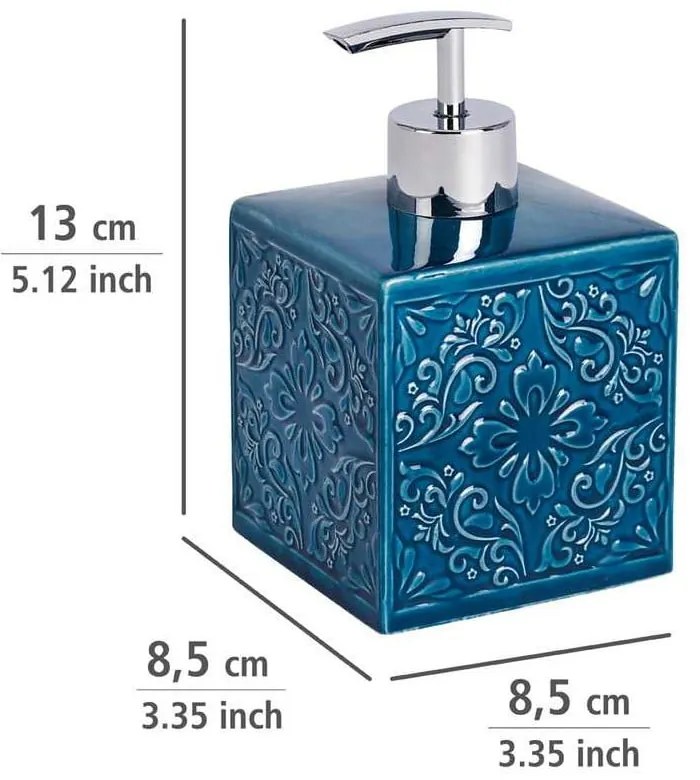 Set di accessori da bagno blu scuro in ceramica Cordoba - Wenko