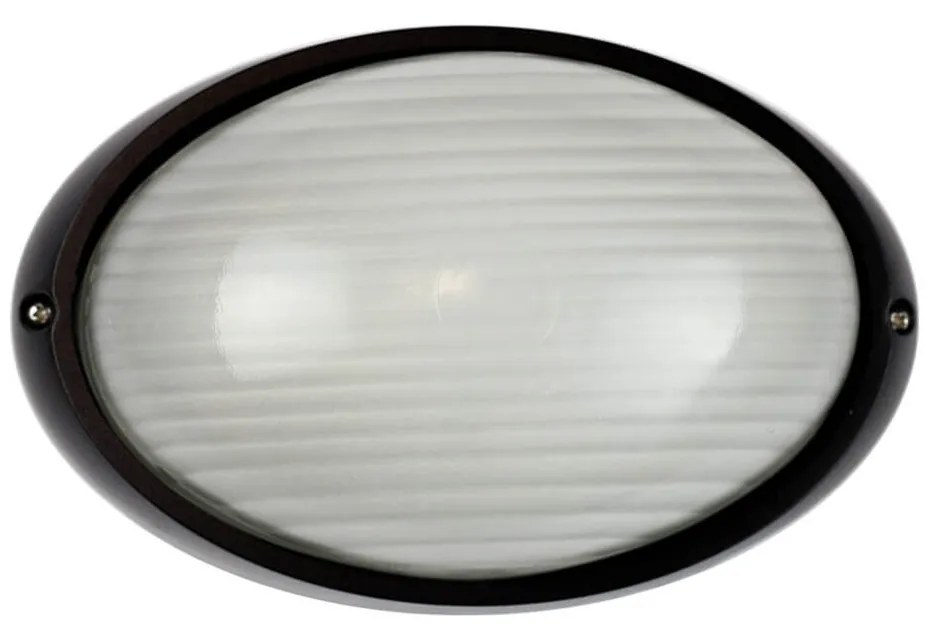 Plafoniera E27 IP54 Nera 214x142mm Colore Nero