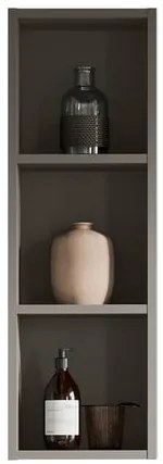Pensile bagno Brera laccato opaco grigio londra P 17 x L 30 x H 90 cm