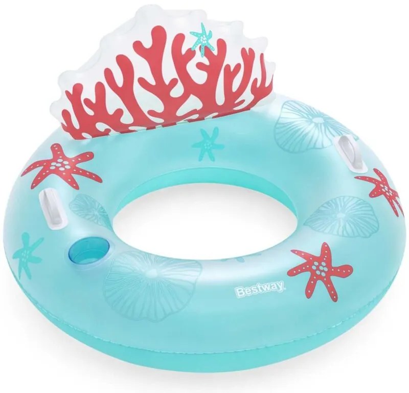 Salvagente Coral Bliss con schienale 107 x 113 cm Bestway 43730