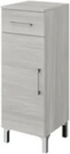 Base Bagno Rubino 1 Anta+1 Cassetto Rovere Grigio