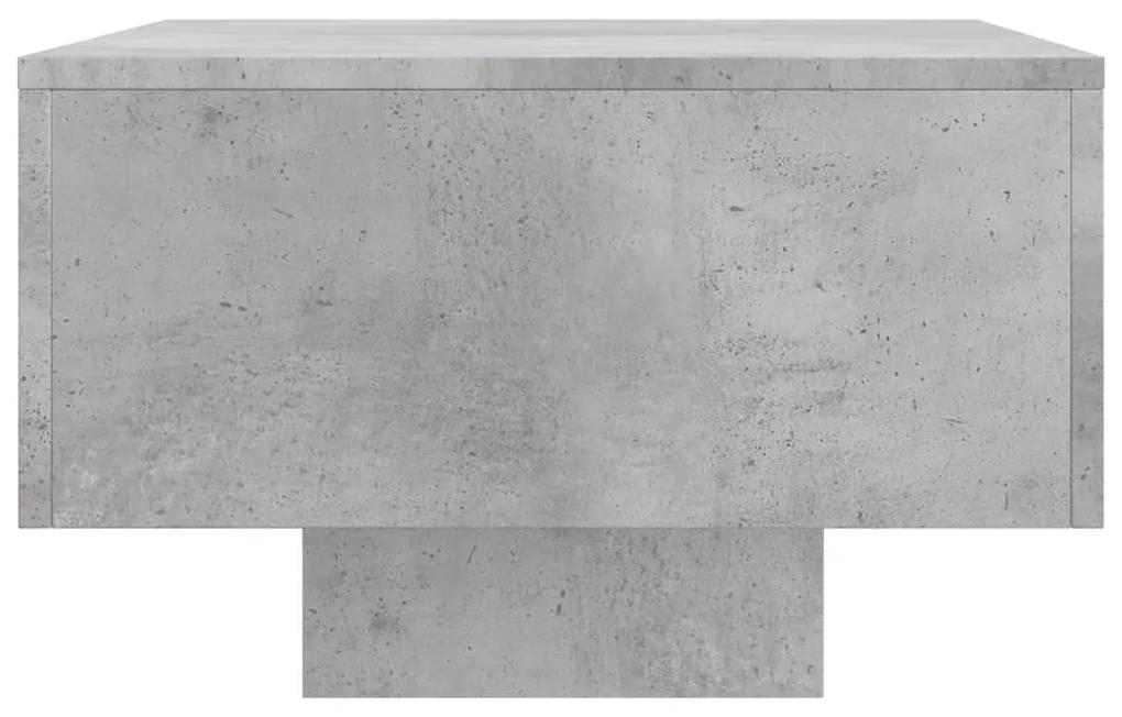 Tavolino salotto grigio cemento 100x49,5x31cm legno multistrato