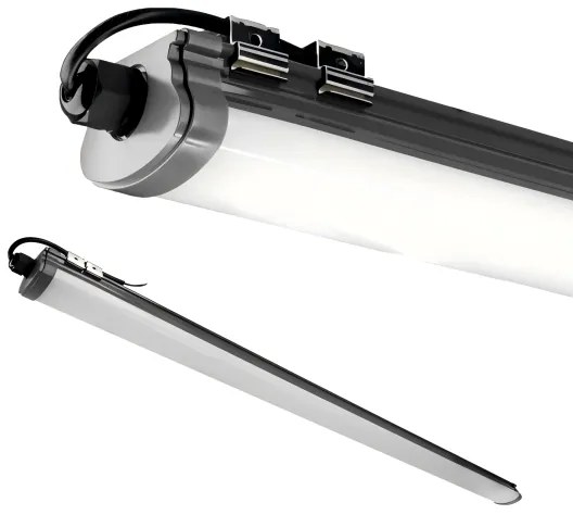 Lampada LED sottopensile LED/60W/230V 6000K 120 cm IP65 nero