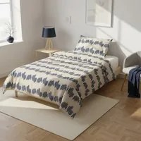 Parure copripiumino singolo geometrico blu