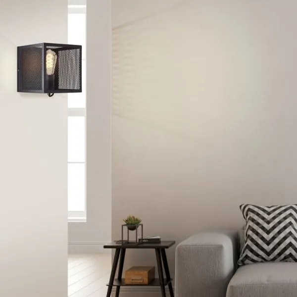 Brilliant - Applique MAZE 1xE27/40W/230V nero