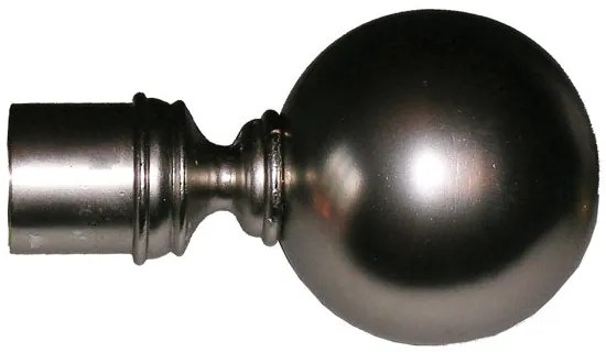 Bastone Tenda Estensibile Parigi 120–210 cm Acciaio Cromo Satinato con Supporti e Anelli