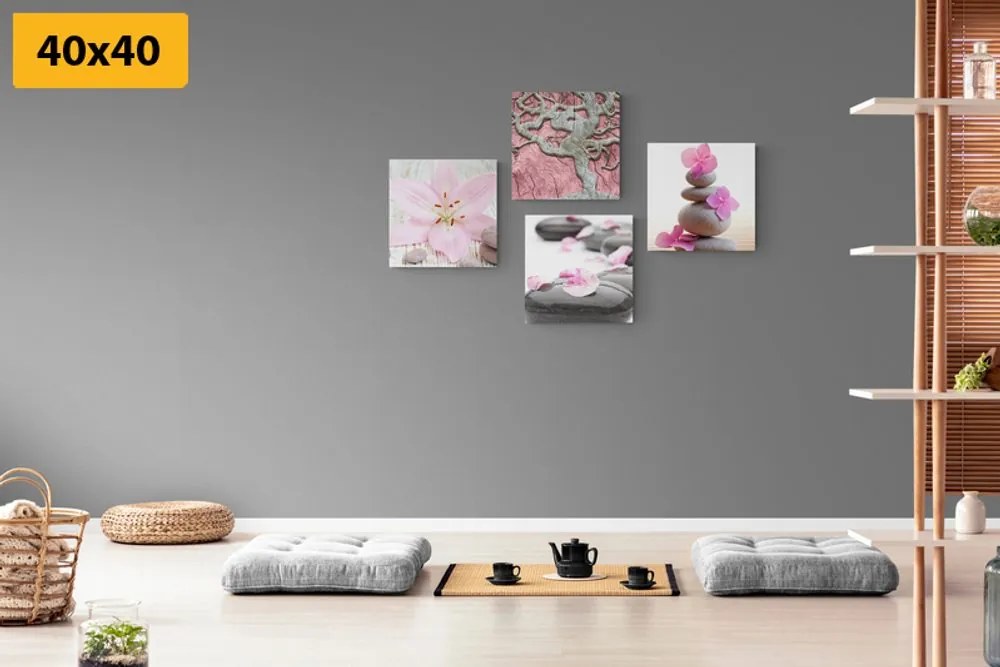 Set di quadri – Feng Shui in stile delicato