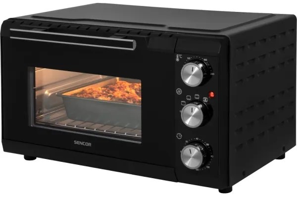 Sencor - Forno elettrico 20 l 1650W/230V nero